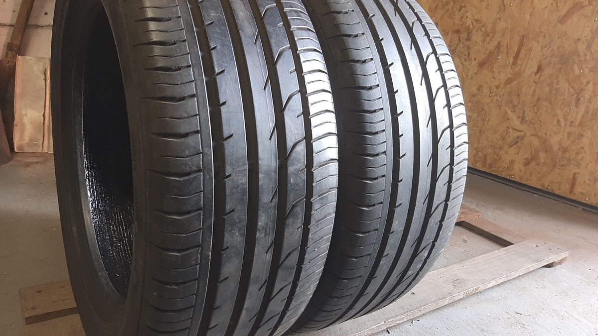 Фото летних шин б/у Continental ContiPremiumContact 2 225 /50 R 17 от Shina-bu.com.ua Качественные шины бу:  Continental ContiPremiumContact 2, шины б у R 17 фото
