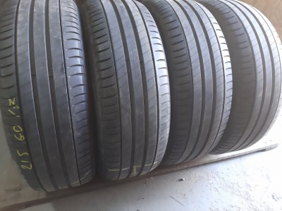 Шини на авто в хорошому стані Michelin Primacy 3 шириною 215 висотою 60 радіусом R 17 низькі ціни