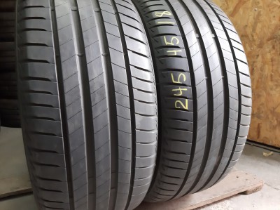 Шини на авто в хорошому стані Bridgestone Turanza T005    шириною 245 висотою 45 радіусом R 18 низькі ціни