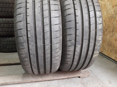 Уживані шини з Європи GoodYear Eagle F1 Asymmetric 3 . . 235/45 R 18 Шини на авто в хорошому стані GoodYear Eagle F1 Asymmetric 3 . . шириною 235 висотою 45 радіусом R 18 низькі ціни